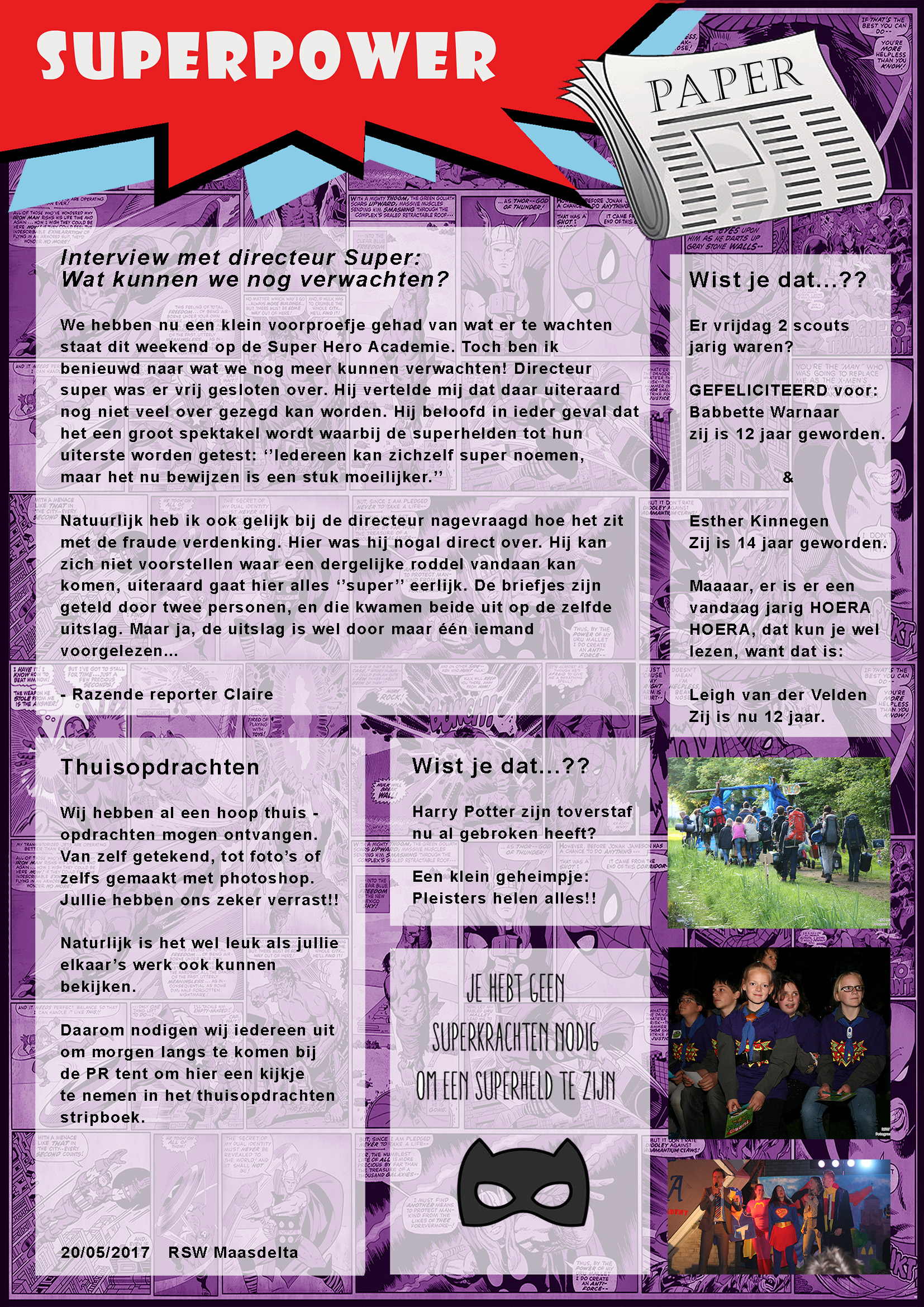 Zaterdagochtend Superpowerpaper 20-05-2017 achter